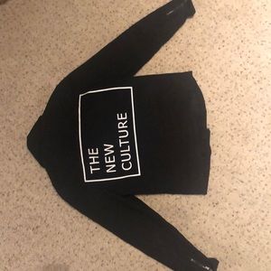 Biker black moto denim jacket